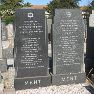 MENT Benjamin -1976 &amp; Golda -1952