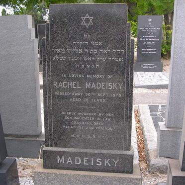 MADEISKY Rachel -1970