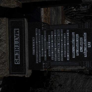 MATTHEWS Solomon -1954