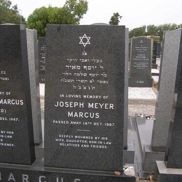 MARCUS Joseph Meyer -1967 &amp; Rachel Ethel MELMED -1987