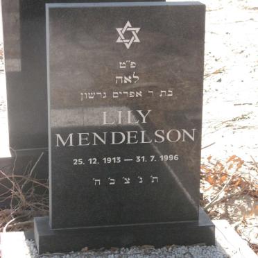 MENDELSON Lily 1913-1996