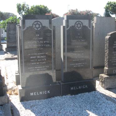 MELNICK Rafael -1958 &amp; Mary -1979