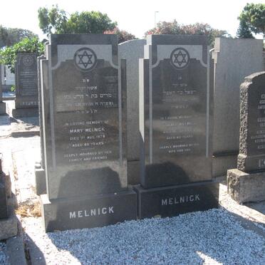 MELNICK Rafael -1958 &amp; Mary -1979