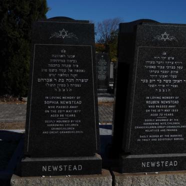 NEWSTEAD Reuben -1955 &amp; Sophia -1977