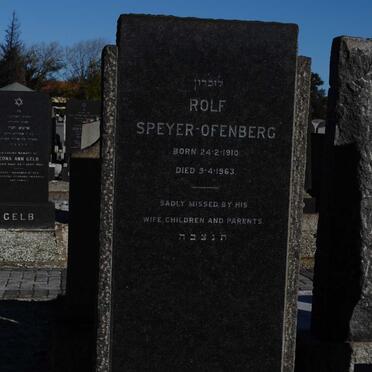 OFENBERG Rolf, Speyer 1910-1963