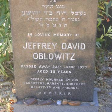 OBLOWITS Jeffrey David -1977