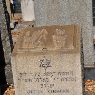 ORMAN Jette nee MILLMAN 1892-1952