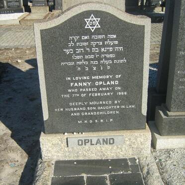 OPLAND Fanny -1966