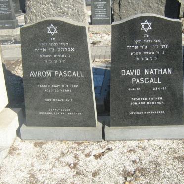 PASCALL Avrom -1982 :: PASCALL David Nathan 1950-1991