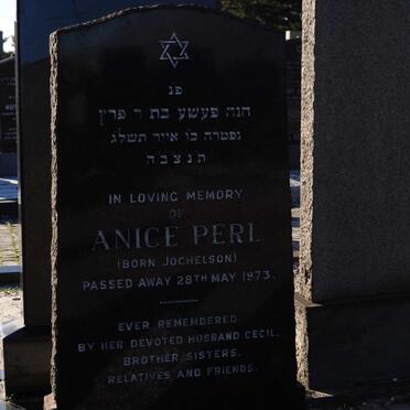 PERL Anice nee JOCHELSON -1973