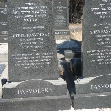 PASVOLSKY Sher -1966 &amp; Ethel -1960