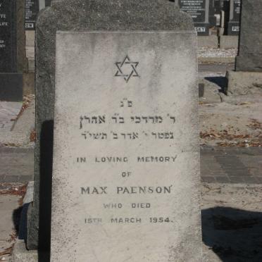 PAENSON Max -1954