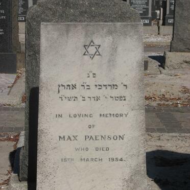 PAENSON Max -1954