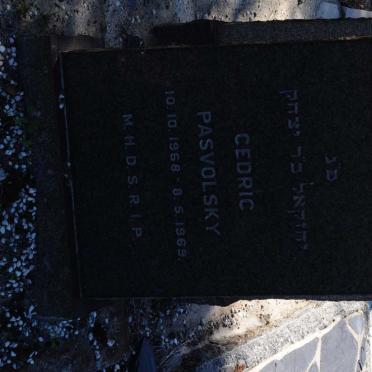 PASVOLSKY Cedric 1968-1969