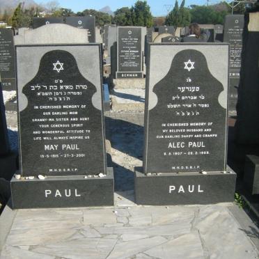 PAUL Alec 1907-1969 &amp; May 1915-2001