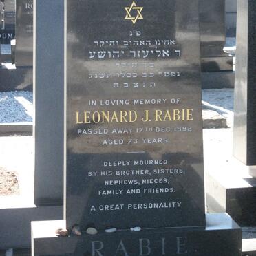 RABIE Leonard J. -1992