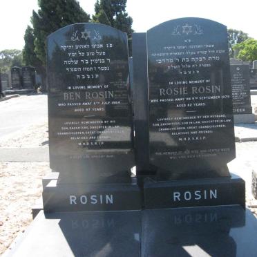 ROSIN Ben -1984 &amp; Rosie -1979