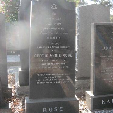 ROSE Gertie Annie -1972