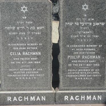 RACHMAN Philip -1962 &amp; Celia -1969