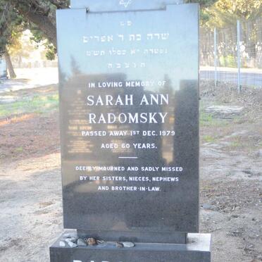 RADOMSKY Sarah Ann -1979