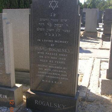 ROGALSKY Isaac -1958