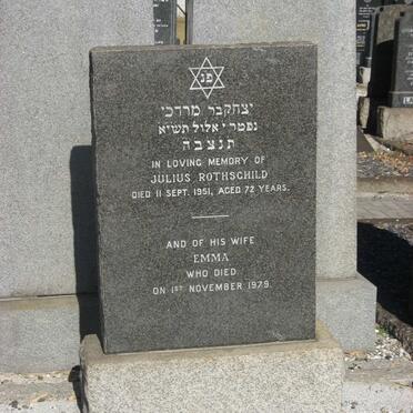 ROTHSCHILD Julius -1951 &amp; Emma -1979