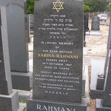 RAHMANI Sarina -1967