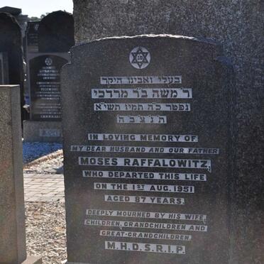 RAFFALOWITZ Moses -1951