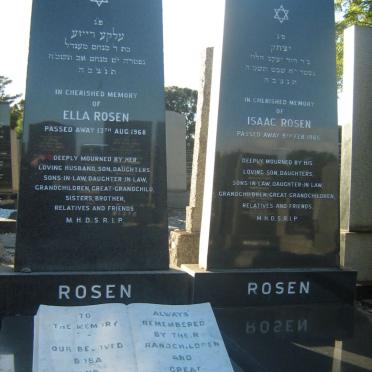ROSEN Isaac -1985 &amp; Ella -1968