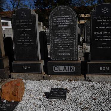 ROM Edward David 1893-1980 &amp; Leah CLAIN 1893-1948 :: CLAIN Rachel -1944 :: CLAIN Harry 1895-1985