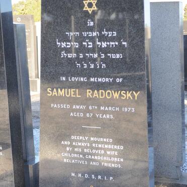 RADOWSKY Samuel -1973