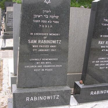 RABINOWITZ Sam -1967 &amp; Ray -1994