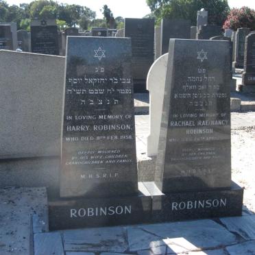 ROBINSON Harry -1958 &amp; Rachael Nancy -1981
