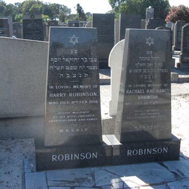 ROBINSON Harry -1958 &amp; Rachael Nancy -1981