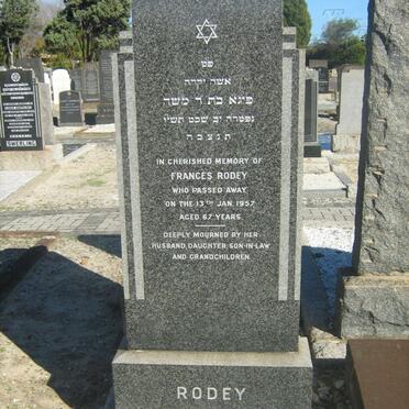 RODEY Frances -1957