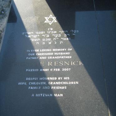RESNICK Bennie -2007