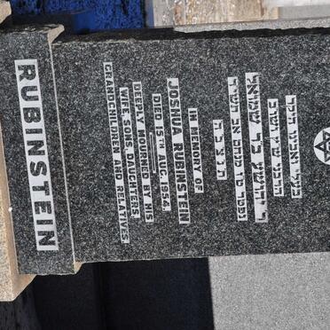 RUBINSTEIN Joshua -1954