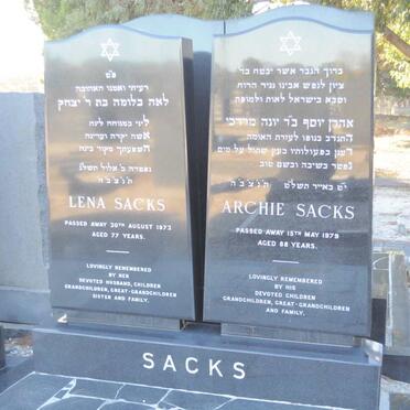 SACKS Archie -1979 &amp; Lena -1973