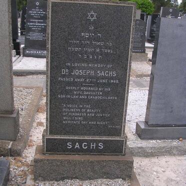 SACHS Joseph -1968