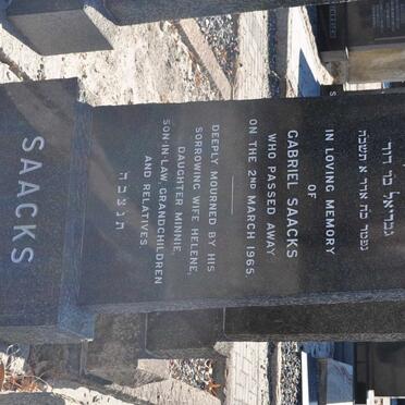 SAACKS Gabriel -1965