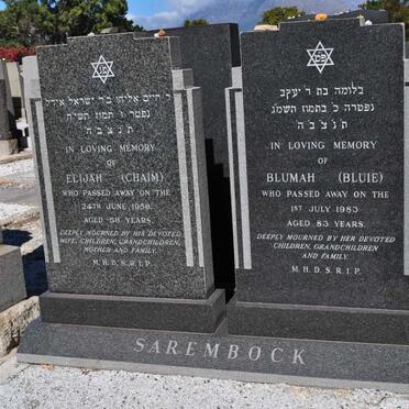 SAREMBOCK Elijah -1958 &amp; Blumah -1983