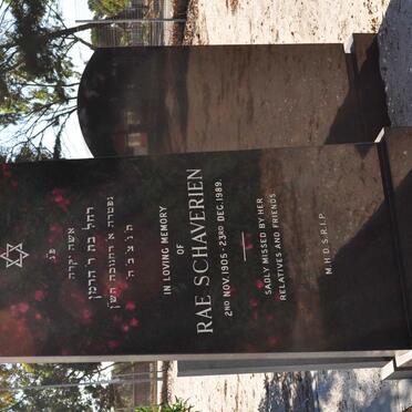 SCHAVERIEN Rae 1905-1989