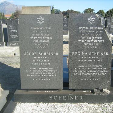 SCHEINER Jacob -1974 &amp; Regina -1964