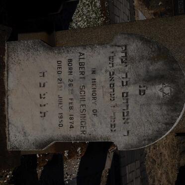 SCHLESINGER Albert 1874-1950