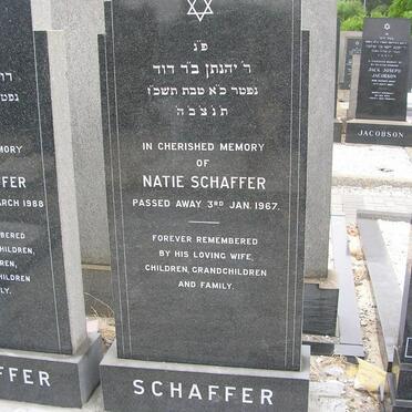 SCHAFFER Natie -1967 &amp; Rose -1988