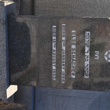 SCHACHER Else 1884-1953