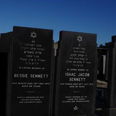 SENNETT Isaac Jacob -1972 &amp; Bessie -1974