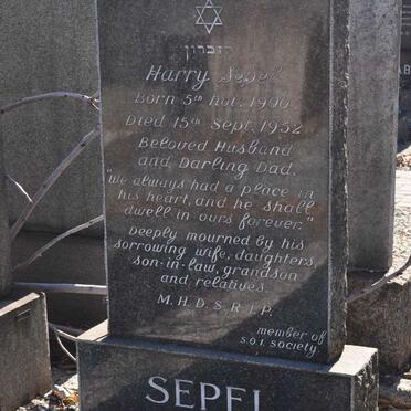 SEPEL Harry 1900-1952