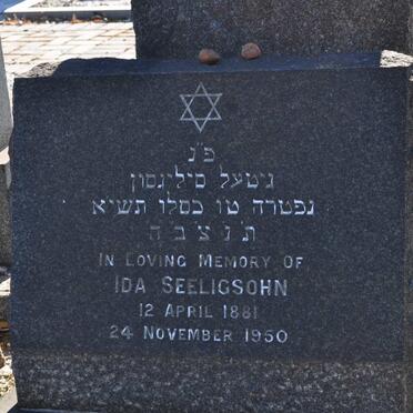 SEELIGSOHN Ida 1881-1950