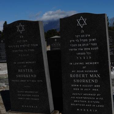 SHORKEND Robert Max 1899-1964 &amp; Hester -1979